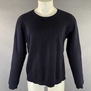 STEPHAN SCHNEIDER Size M Navy Knit Cotton Crew Neck Sweater